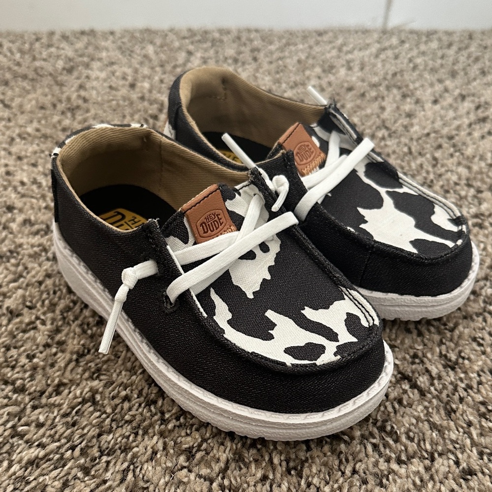 Hey Dude Kids Black and White Shoes